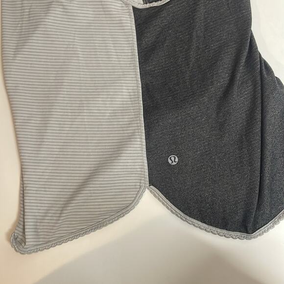 Lululemon grey striped racerback tank top - Picture 6 of 6